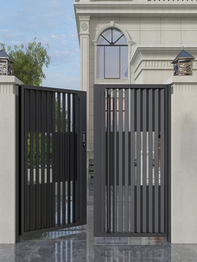 Với thiết kế độc đáo mẫu cổng nhà phố đẹp hiện đại này mang đến cho căn nhà vẻ đẹp thời thượng và khác biệt.